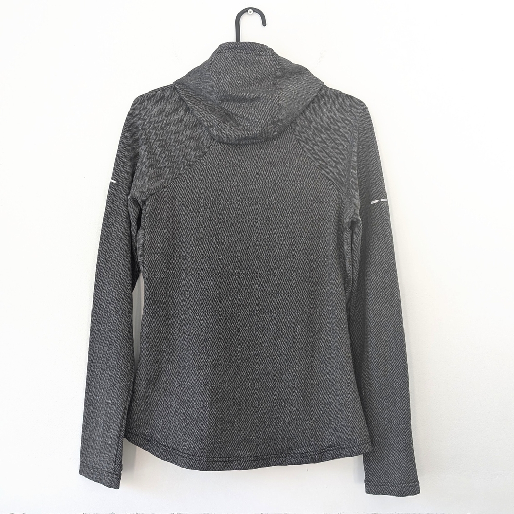 Mondetta Women's Lightweight Gray Chevron Athleisure Hoodie ~ Size Medium - Picture 5 of 11